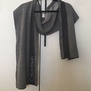 CALVIN KLEIN SCARF MEN THICK WINTER - LIKE NEW!